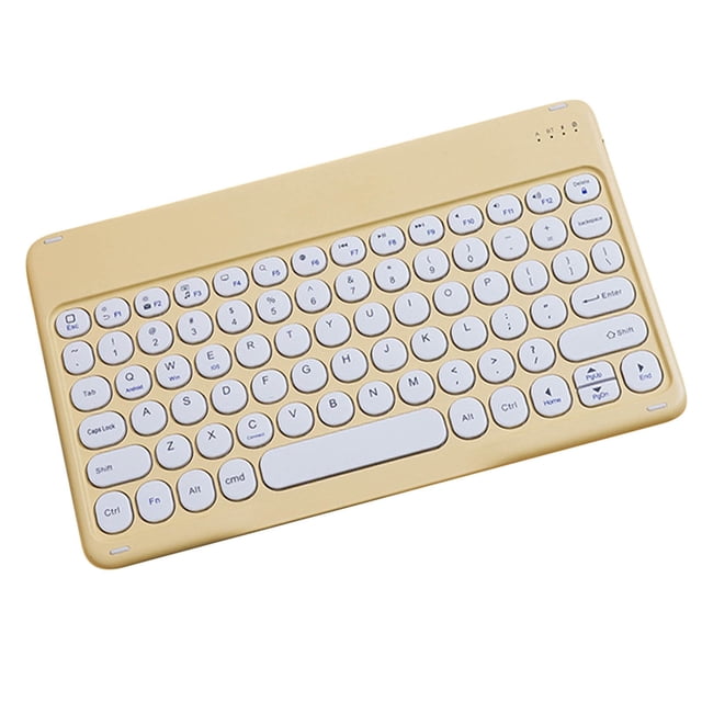 Clavier de Machine à Écrire Sans Fil Portable Bluetooth Couleur Clavier d'Ordinateur, Mini Machine à Écrire Rétro Sans Fil Compacte au Design Flexible Clavier, Design Compact Ultra-Mince