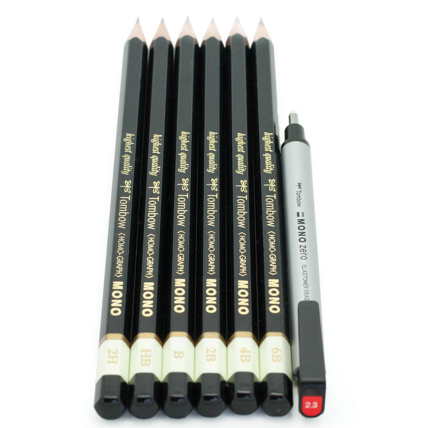 Ensemble de Crayons + Gomme à Effacer 6p Tombow