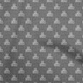 thumbnail image 1 of oneOone Velvet Gray Fabric Kids Alphabet Sewing Craft Projects Fabric Prints By Yard 58 Inch Wide, 1 of 4