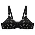 thumbnail image 1 of Women‘s Front  Side Buckle Lace Edge Without Steel Ring Movement Seamless Gathering Adjustment Yoga Sleep Large Bra, 1 of 3