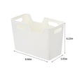 thumbnail image 3 of cpengpj White Plastic Storage Bins with Handles, Multi-Purpose Organizer for Kitchen, Pantry, Bathroom and Office, Modular Design and Open Top Access, 3 of 8