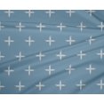 thumbnail image 4 of oneOone Polyester Lycra Fabric Plus Sign Kasuri Print Sewing Fabric BTY 56 Inch Wide, 4 of 4