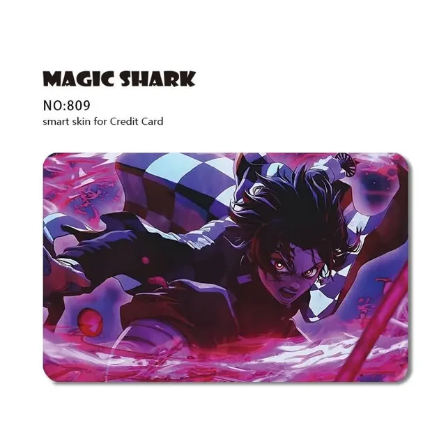 Fashion Cartoon Anime Game PVC Matte Film Sticker Case Skin for Credit Card Big Small No Chip 809 Big Chip