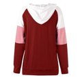 thumbnail image 4 of Ketyyh-chn99 Chandails Sans Manches pour Femmes Gilet pour Femmes Manches Longues Extensible Col Ras du Cou T-Shirt Côtelé Ajusté Décontracté Basique Hauts Rouge,2TG, 4 of 4