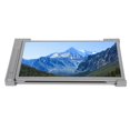 thumbnail image 1 of Double Triple Moniteur Écran d'Extension, FHD 1080P IPS Support de Charge Inversée Écran d'Extension pour Ordinateur Portable avec Support Rétractable pour Bureau Noir, Gris Argenté, 1 of 7