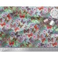 thumbnail image 3 of Soimoi Cotton Poplin Fabric Colorful Butterfly Print Fabric by Yard 42 Inch Wide, 3 of 5