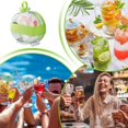 thumbnail image 4 of Ice Cube Maker Bottle, 2 In 1 Ice Cube Maker Bottle With Straw, Space-Saving With Press-To-Release Lid For Summer Drinks, Home & Office, 4 of 7