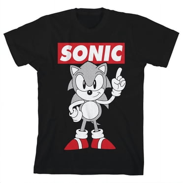 Bioworld Sonic Art Classique sur T-Shirt Noir-P