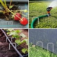 thumbnail image 2 of Agrafes de Sol de Jardin en U Galvanisées Robustes - Tissu Paysager Sécurisé, Barrière contre les Mauvaises Herbes, Bâches et Moustiquaire / Ancres en Acier Résistantes aux Intempéries, 2 of 8