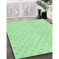 thumbnail image 3 of Ahgly Company Tapis de Zone Ronds d'Intérieur Lavables à la Machine, Style Transitionnel, Verts, 7 Pieds Rond, 3 of 7
