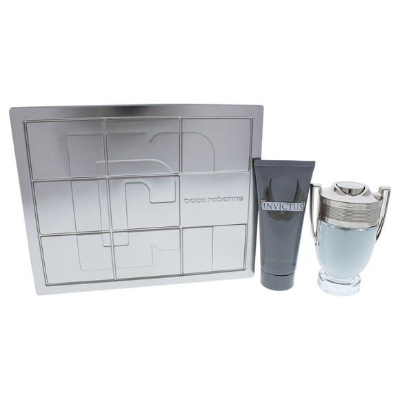 Invictus by Paco Rabanne for Men - 2 Pc Gift Set 3.4oz EDT Spray, 3.4oz All Over Shampoo