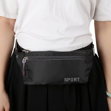Yeacher Sac Banane Pochette de Taille Sac de Ceinture de Sport pour Taille Poitrine Hanche Léger 3 Poches Cyclisme Extérieur Randonnée Sacs avant