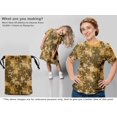 thumbnail image 5 of oneOone Velvet Mustard Yellow Fabric Abstract Texture Sewing Material Print Fabric By The Yard 58 Inch Wide, 5 of 5