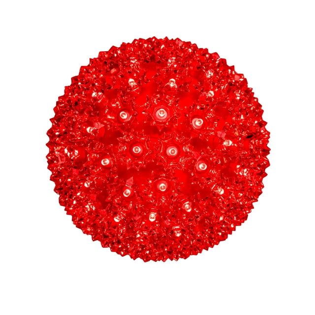Novelty Lights Outdoor 150 LED Light Sphere, Hanging Tree LED Starlight Sphere 10" Diameter and 5mm Wide Angle Brightness, Outdoor Gazebo Lights Hanging Decor from Ceiling (Red)