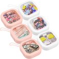 thumbnail image 3 of 6 Pcs Organisateur d'Écharpe de Cheveux Petit Support d'Écharpe de Cheveux Portable Boîte d'Organisateur Réutilisable pour Cotons-Tiges Organisateur de Bijoux de Voyage Boîte d'Accessoires pour Cheveux Polyvalente pour Cotons-Tiges Épingles à Cheveux Artisanat de Bijoux, 3 of 10
