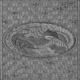thumbnail image 1 of Ahgly Tapis d'Intérieur Lavable en Machine Carré Gris Foncé, 6 Pieds Carré, 1 of 7