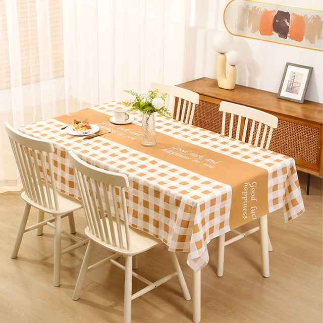 Yhmxh Table Chemin, Nappe Nappe Chaude Nappe Nappe Lavable Nappe à Carreaux Couverture de Bureau