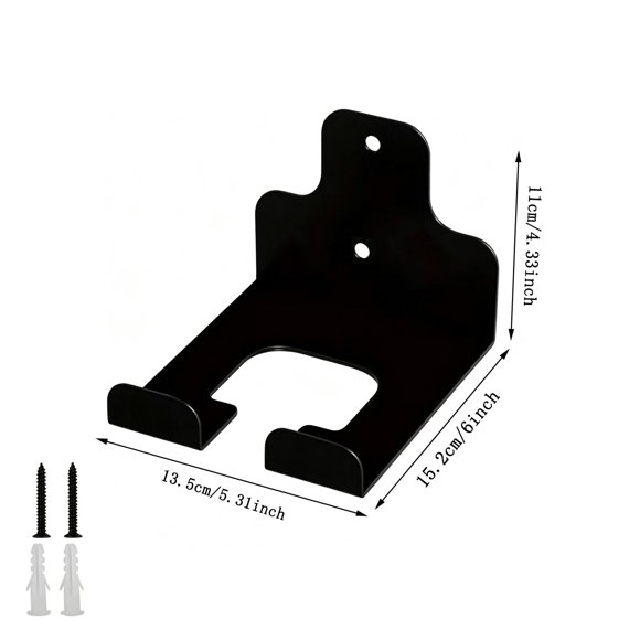 Jovati Wall Mounted Drill Storage Rack Steel Garage Tool Organizer Hook for Power Drills and Garden Tools