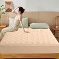 thumbnail image 4 of XYAIYT Premium Waterproof Fitted Bed Sheet Soft,Breathable Washed Cotton Mattress Protector,Machine Washable,Anti Slip,Perfect for Home,Hotel,Dorm All Season Relaxed(Rose Gold,Medium), 4 of 7