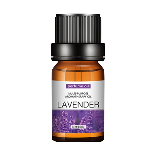 RKSTN Humidifiers for Bedroom Large Room Aromatherapy Plant Water Soluble Humidifier with a 10ml lavender essential oil bottle. The amber bottle features a black cap and a label with lavender imagery. This cool mist humidifier is suitable for bedrooms, nurseries, and medium-sized spaces, offering congestion relief, restful sleep, and aromatherapy benefits.