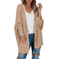 thumbnail image 1 of XZNGL Open Front Cardigan for Women Womens Popcorn Long Sleeve Open Front Pockets Oversized Cardigan Sweater Coats Long Cardigan Sweaters for Women Oversized Cardigan Sweaters for Women, 1 of 5