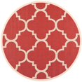 thumbnail image 1 of Safavieh Courtyard Tapis Rouge Intérieur Extérieur - Rond 7 Pieds10 Pouces, 1 of 5