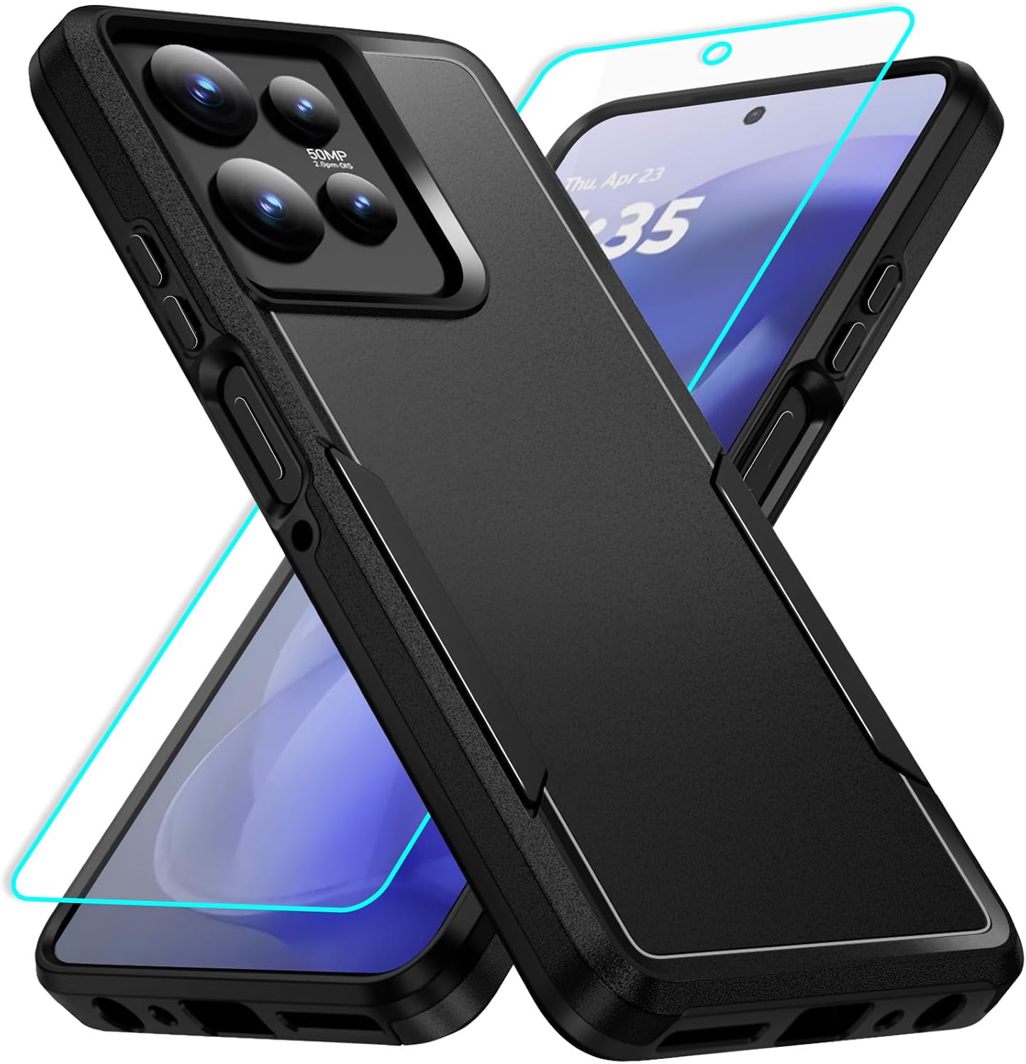 HCTian for Moto G Power 2025 Case with Screen Protection: Heavy Duty Protective Shockproof and Scratch Proof Cell Phone case for Motorola Moto G Power 2025