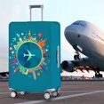 thumbnail image 4 of 18-32Inch Suitcase Cover Elastic Luggage Cover Full Body Print Anti-Scratch Suitcase Protective Case Trolley Dustproof Cover Retro newspaper L, 4 of 6