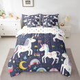 thumbnail image 2 of YST Rainbow Unicorn Comforter Set, 7-Piece, Twin, 2 of 5