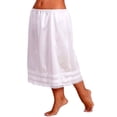 thumbnail image 2 of Jupon Demi-Long Taille pour Femmes sous Robe Jupe Longue en Dentelle Noire et Blanche, 2 of 2