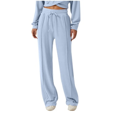 Besolor Pantalon de Survêtement à Jambe Grand pour Femme, Décontracté, Ample, Taille Haute, Joggers, Pantalon Confortable avec Poches pour Détente et Entraînement
