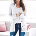 thumbnail image 2 of Pompotops Women's Knit Cardigans Loose Slouchy Oversized Wrap Chunky Pocket Sweaters Coat, 2 of 7