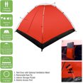 thumbnail image 3 of Water Resistant, Removable Rain Fly & Carry Bag- Easy Set Up-Great for Camping, Hiking & Backpacking, Red, 3 of 7