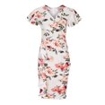 thumbnail image 4 of Robes Sexy pour Femmes Été Femmes Sexy Solide Col en V Volant Manches Courtes Robes de Cocktail Froncées Robes de Soirée pour Femmes Robes Courtes Sexy pour Femmes Été Robes Femmes Été, 4 of 8