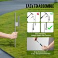 thumbnail image 4 of VEVOR Feather Flag Pole Kit 2 Packs Swooper Flag Pole 12.7 ft with Ground Stakes, 4 of 9