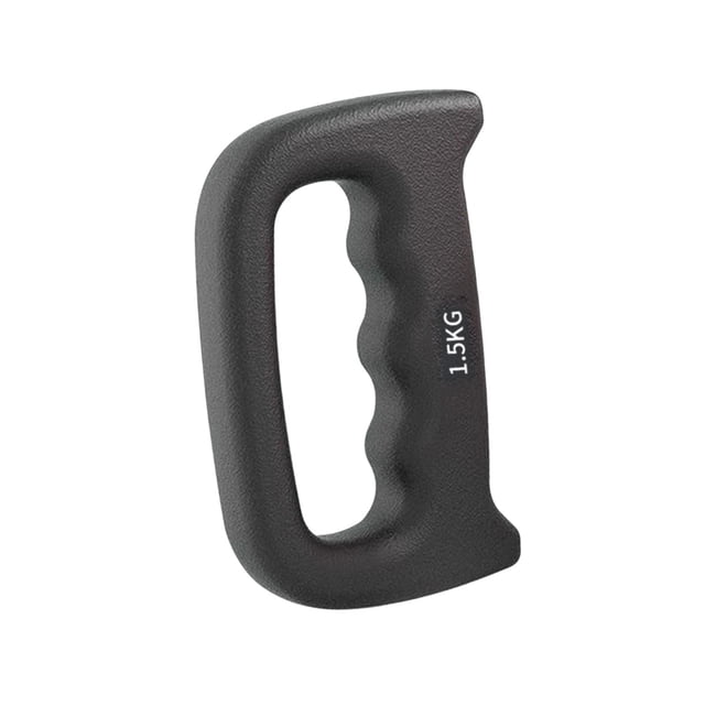 relayinert Boxing Dumbbell Non Slip Handheld Weight for 1.5KG Workout Pilates Black 1.5KG