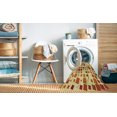thumbnail image 2 of Ahgly Company Tapis d'Intérieur Ronds Transitionnels Orange Lavables à la Machine, 6 Pieds Rond, 2 of 7