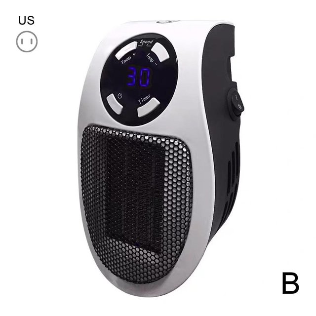 Electric Mini Heater Fan Heater 500w Portable Plug-in Wall Outlet Home