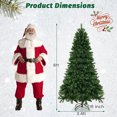 thumbnail image 2 of Gymax 6 FT Pre-Lit Artificial Christmas Tree Hinged Xmas Tree w/ 821 Branch Tips & 560 LED Lights, 2 of 10