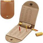 Criblage Board Game Set Board Camping 2 Voie 4 Pegs Premium cuir Sleek Design Jouer à n'importe quel jeu de haute qualité