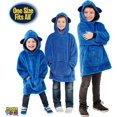 thumbnail image 4 of As Seen On TV Huggle Pets Chiot Douillet Bleu Peluche 2-en-1 Animal en Peluche et Chandail à Capuchon pour Enfants avec Fermeture Éclair – Taille Unique, 4 of 6