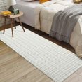thumbnail image 1 of Aoile 2x6 Runner Rug, Modern Geometric Washable Rug with Non-Slip Backing, Contemporary Accent Carpet for Hallway Laundry, Light Gray, 1 of 9
