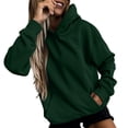 thumbnail image 3 of Chandails en Molleton Zippés Unis Mode 2025 pour Femmes Manches Longues Décontracté O Confortable Robe Sweat à Capuche, 3 of 5
