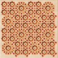 thumbnail image 1 of Ahgly Company Tapis d'Intérieur Lavable en Machine Carré Orange Rouge Orange Transitionnel, 7 Pieds Carré, 1 of 7