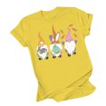 thumbnail image 2 of Hauts d'Entraînement d'Été Grande Taille pour Femmes, Décontractés, Imprimés, Manches Courtes, Col Rond, T-Shirt Ample, Blouse, Hauts, T-Shirt à Col en V pour Femmes en Liquidation, 2 of 3
