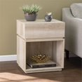 thumbnail image 2 of SEI Meubles Mortayne Table d'Appoint en Bois en Chêne Lavé Blanc, 2 of 3