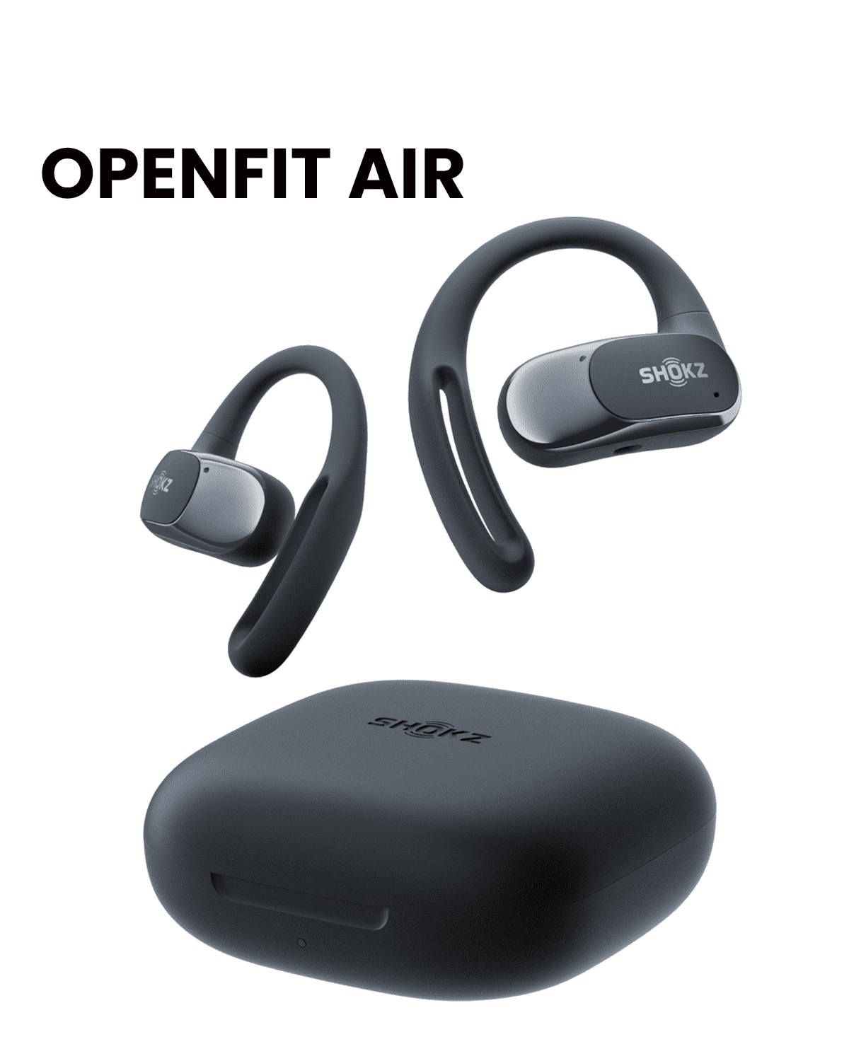 イヤホン SHOKZ openfit AIR (black) Shokz OpenFit Air, True Wireless, Built-In Smart Microphone, Black