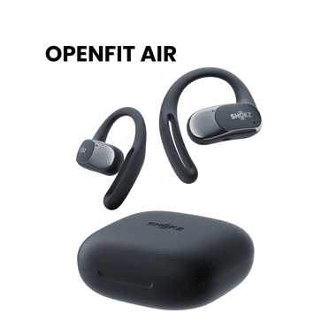 Shokz OpenFit Air, True Wireless, Built-In Smart Microphone, Black