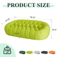 thumbnail image 3 of The Magic Home Canapé 3 Places Incurvé de 99 Pouces, Vert Lime,, 3 of 9