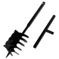 thumbnail image 2 of Ground Drill with Handle Auger Bit 200 mm Three Spirals Steel Black, 2 of 4